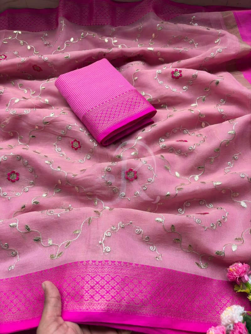 Jk 438 Soft Kota Doriya Work Saree